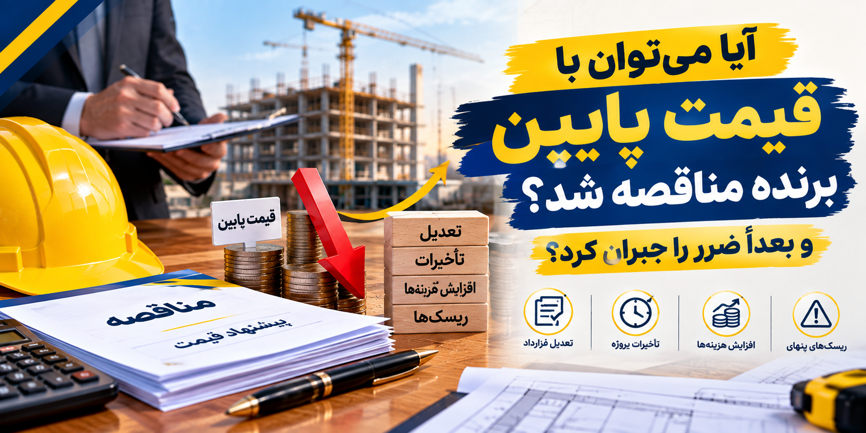 آیا می‌توان با قیمت پایین برنده مناقصه شد و بعد ضرر را جبران کرد؟