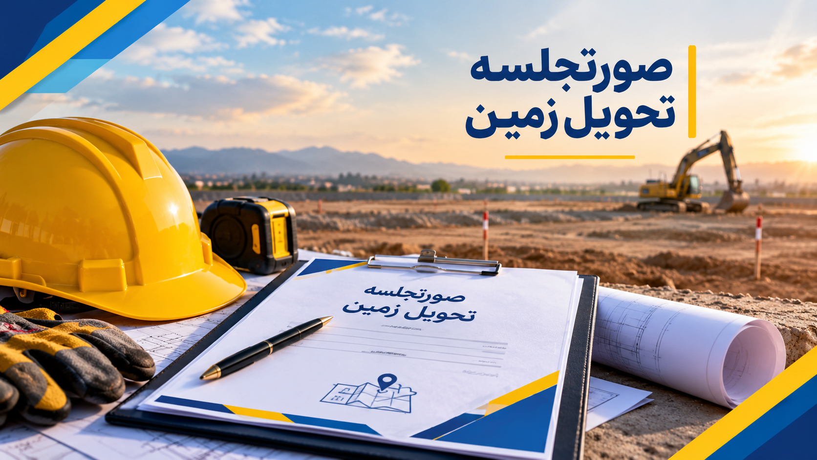 فایل ورد قابل ویرایش صورتجلسه تحویل زمین